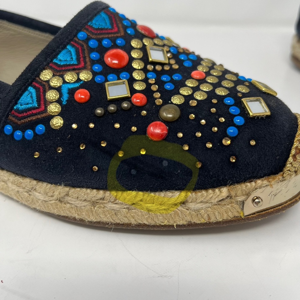 Giuseppe Zanotti Suede embellished Espandrille EU 38 - Picture 12 of 14